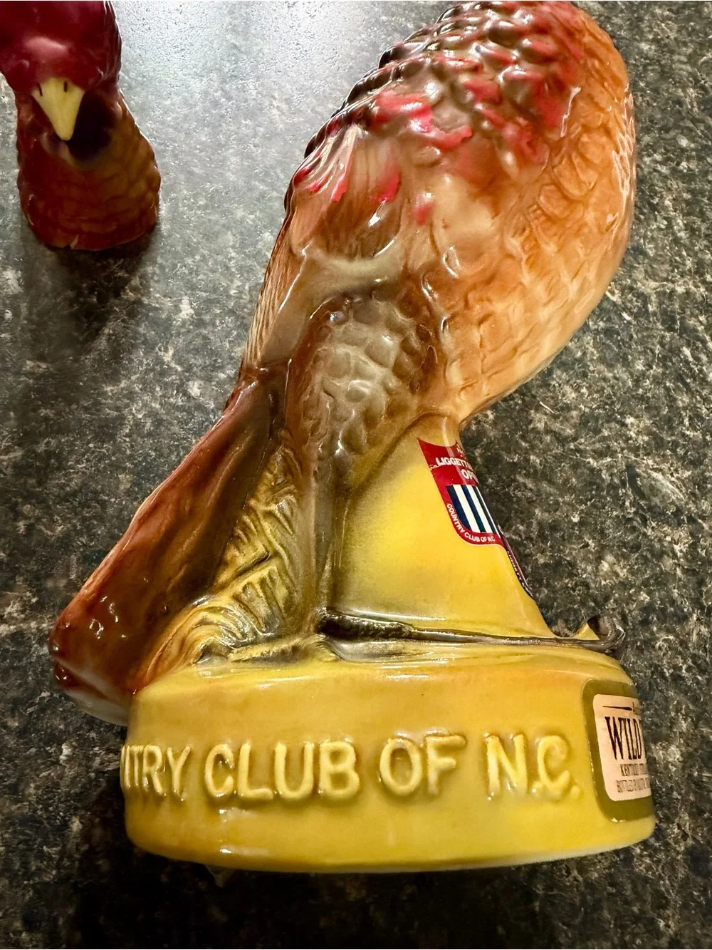 1972 Austin Nichols Wild Turkey porcelain decanter